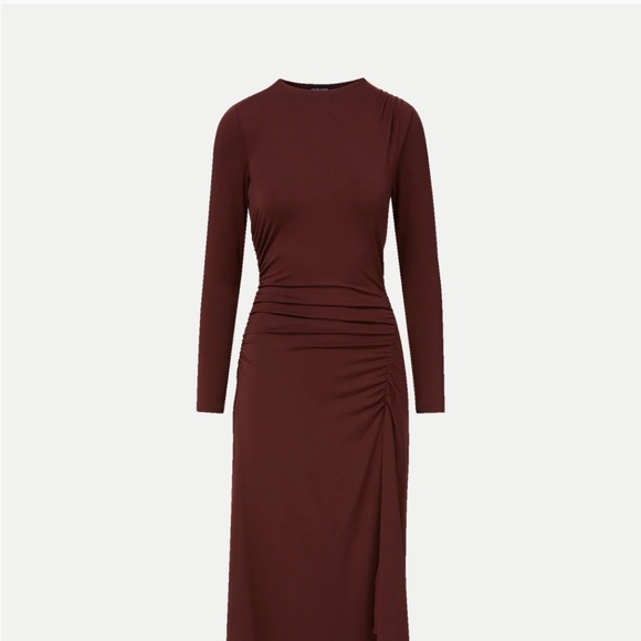 Veronica Beard Theodora Ruched Midi Dress - Picture 5 of 7